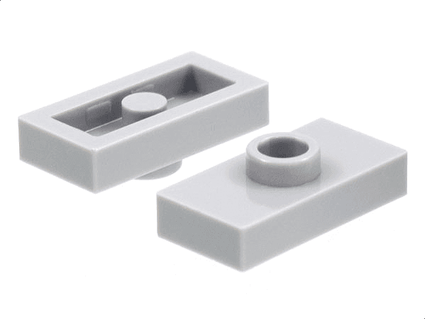 Plate, Modified 1 x 2 with 1 Stud without Groove (Jumper)