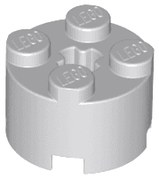 Brick, Round 2 x 2 with Axle Hole