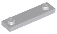 Plate, Modified 1 x 4 with 2 Studs with Groove
