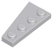 Wedge, Plate 4 x 2 Right
