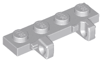 Hinge Plate 1 x 4 Locking Dual 1 Finger on Side