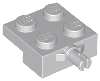 Plate, Modified 2 x 2 with Wheel Holder