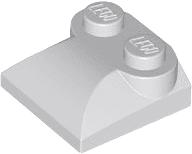 Slope, Curved 2 x 2 x 2/3 with 2 Studs and Curved Sides