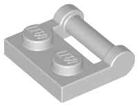 Plate, Modified 1 x 2 with Bar Handle on Side - Closed Ends