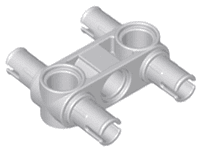 Technic, Pin Connector Perpendicular 3L with 4 Pins