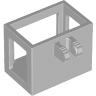 Crane Bucket Lift Basket 2 x 3 x 2 with Locking Hinge Fingers