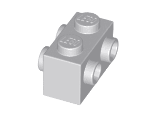 Brick, Modified 1 x 2 with Studs on 2 Sides