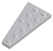 Wedge, Plate 6 x 3 Right