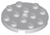 Plate, Round 4 x 4 with Hole