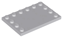 Tile, Modified 4 x 6 with Studs on Edges