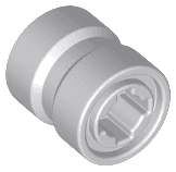 Wheel  8mm D. x 9mm for Slicks, Hole Notched for Wheels Holder Pin, Reinforced Back