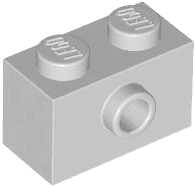 Brick, Modified 1 x 2 with Stud on Side with Bottom Stud Holder