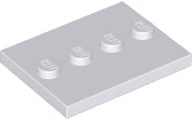 Tile, Modified 3 x 4 with 4 Studs in Center