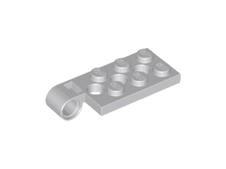 Hinge Plate 2 x 4 with Pin Hole and 3 Holes - Top