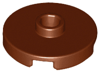 Tile, Round 2 x 2 with Open Stud