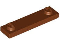 Plate, Modified 1 x 4 with 2 Studs with Groove