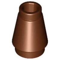 Cone 1 x 1 with Top Groove