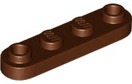 Plate, Round 1 x 4 with 2 Open Studs