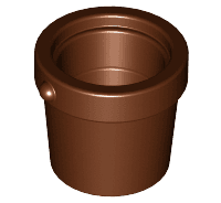 Minifigure, Utensil Bucket 1 x 1 x 1 Tapered with Handle Holders