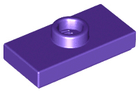 Plate, Modified 1 x 2 with 1 Stud with Groove and Bottom Stud Holder (Jumper)