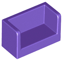 Panel 1 x 2 x 1 with Rounded Corners and 2 Sides