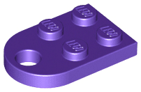 Plate, Modified 2 x 3 with Hole
