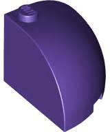 Brick, Round Corner 3 x 3 x 2 Dome Top