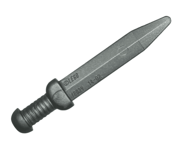 Minifigure, Weapon Sword, Roman Gladius with Thick Crossguard