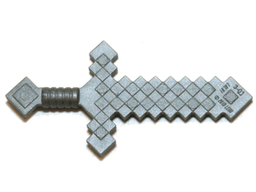 Minifigure, Weapon Sword Pixelated (Minecraft)