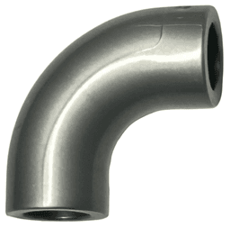 Brick, Round Tube 1 x 1 d. 90 degrees Elbow Macaroni - No Stud - Type 2 - Axle Hole