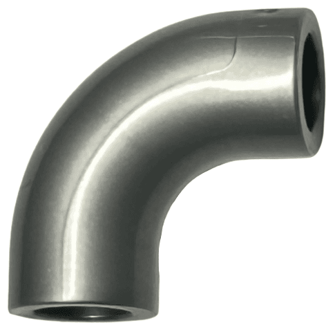 Brick, Round Tube 1 x 1 d. 90 degrees Elbow Macaroni - No Stud - Type 2 - Axle Hole