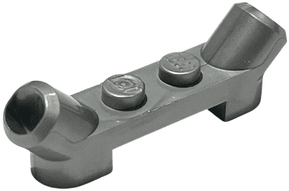 Plate, Modified 1 x 4 with Angled Tubes