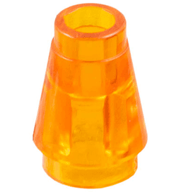Cone 1 x 1 with Top Groove