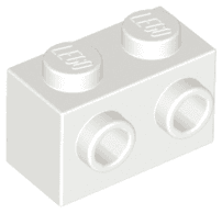 Brick, Modified 1 x 2 with Studs on 1 Side