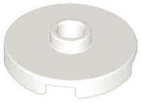 Tile, Round 2 x 2 with Open Stud