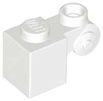 Brick, Modified 1 x 1 with Scroll with Hollow Stud