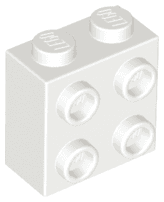 Brick, Modified 1 x 2 x 1 2/3 with Studs on Side
