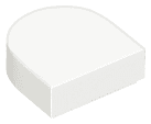 Tile, Round 1 x 1 Half Circle Extended
