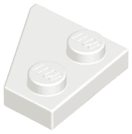 Wedge, Plate 2 x 2 Right