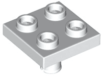 Plate, Modified 2 x 2 with Pin on Bottom