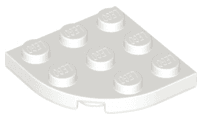 Plate, Round Corner 3 x 3
