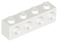 Brick, Modified 1 x 4 with Studs on Side