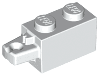 Hinge Brick 1 x 2 Locking with 1 Finger Horizontal End