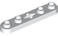 Technic, Plate 1 x 5 with Smooth Ends, 4 Studs and Center Axle Hole