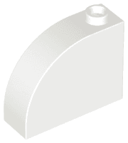 Slope, Curved 3 x 1 x 2 with Hollow Stud