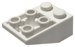 Slope, Inverted 33 3 x 2 with Flat Bottom Pin and Connections between Studs