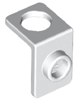 Minifigure Neck Bracket with Back Stud - Thin Back Wall