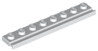 Plate, Modified 1 x 8 with Door Rail