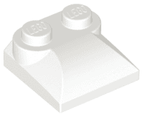Slope, Curved 2 x 2 x 2/3 with 2 Studs and Curved Sides