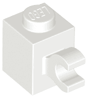 Brick, Modified 1 x 1 with Clip (Horizontal Grip)